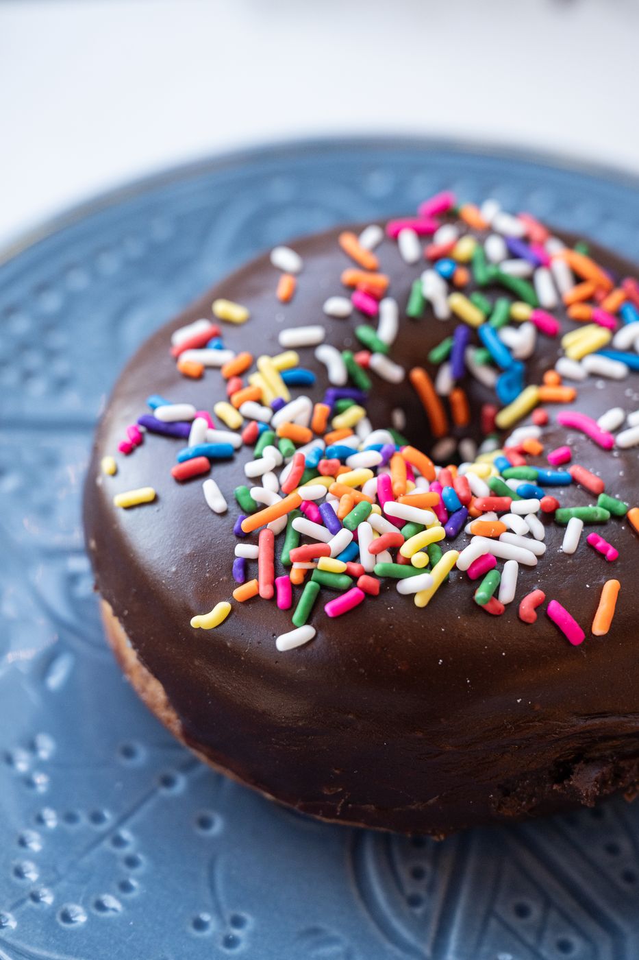 Chocolate sprinkle donut